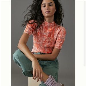 Anthropologie Maeve Bosca Sweater Tee